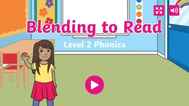 Blending To Read Game: Phonics Level 2 - Twinkl