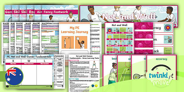 Move PE Year 3 Net and Wall Games: Fundamentals Unit Pack
