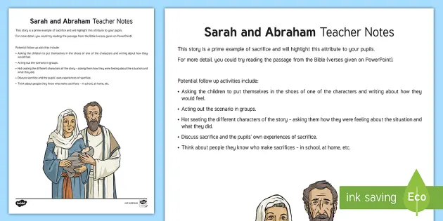 Abraham and Sarah Bible Story for Kids PowerPoint - Twinkl