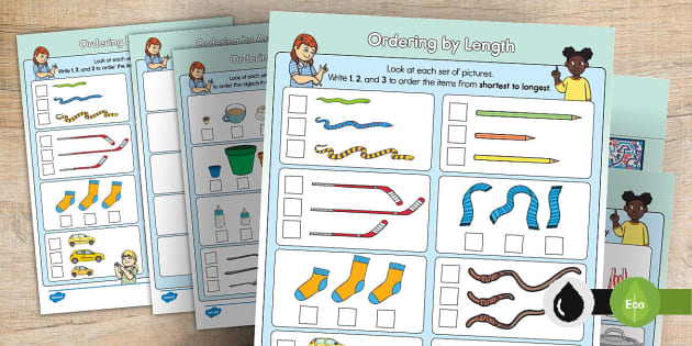 Order Objects By Length, Area and Capacity (teacher made)