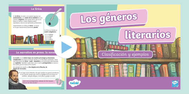 Presentación Los Géneros Literarios Clasificación Y Ejemplos 6053