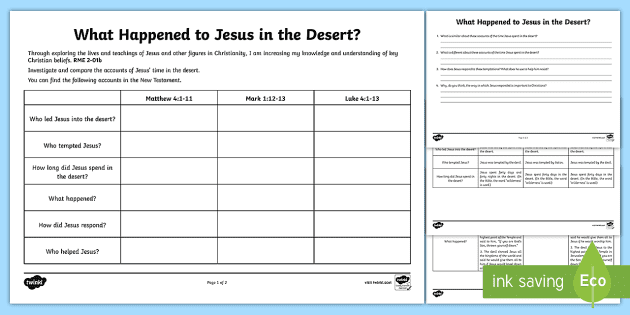 the temptation of jesus in the desert story