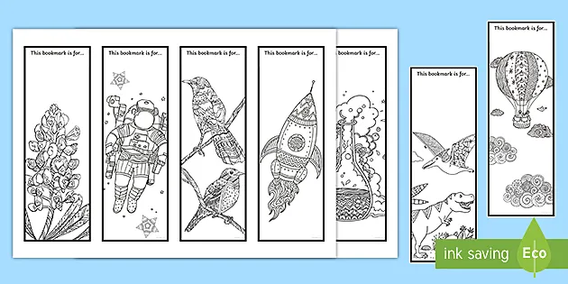 I Love Reading Design a Bookmark Activity