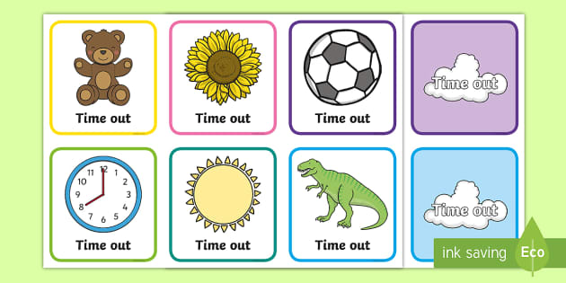 FREE! Time Out Cards (teacher made)