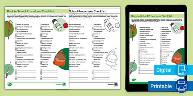 first-day-of-school-procedures-checklist-twinkl