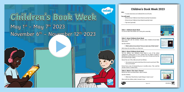 Whole School Childrens Book Week Assembly Pack Twinkl