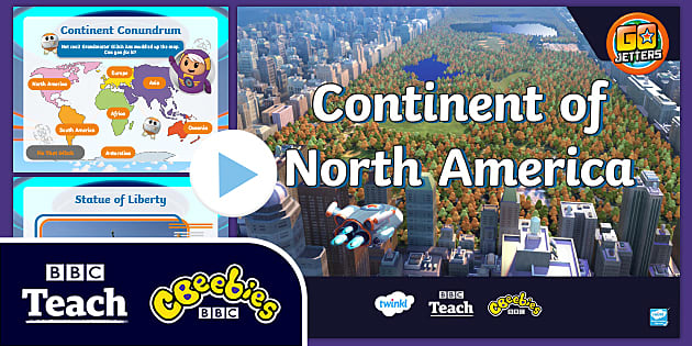 CBeeBies Go Jetters Continent Of North America PowerPoint CBeeBies Go Jetters Continent Of North America PowerPoint