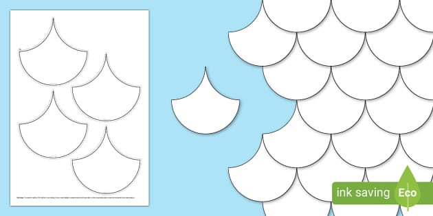 Fish Scales Display Cut-Outs (teacher made) - Twinkl