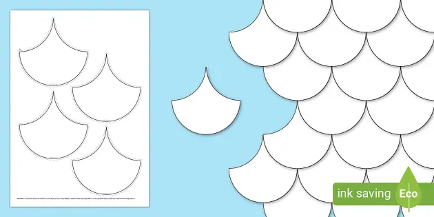 Fish Scales Display Cut-Outs (Teacher-Made) - Twinkl