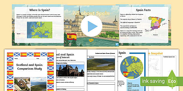 Scotland and Spain Comparison Resource Pack (teacher made)