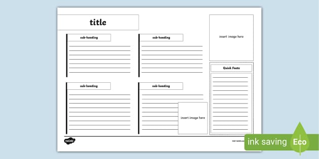 Editable Landscape Fact File Template - KS2 - Writing Frame editable-landscape-fact-file-template-ks2-writing-frame