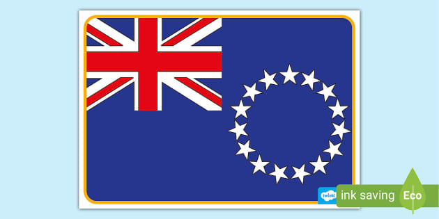 FREE! - Cook Islands Flag Poster | Primary Resources | Twinkl