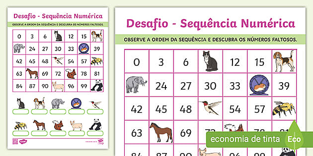 FREE! - Quebra-cabeças de Sequência Numérica para o 2º ano – Twinkl