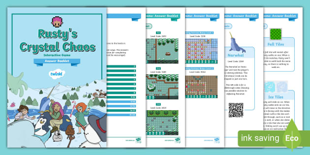 Rusty's Crystal Chaos Interactive Game: Answer Booklet