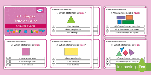 True or False 3D Shape Quiz PowerPoint - KS1 (teacher made)