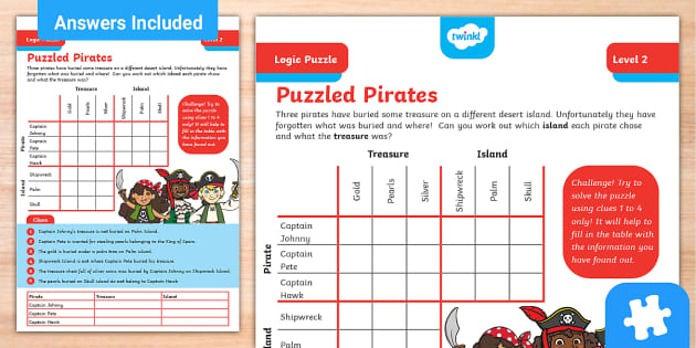 Pirates Jigsaw Puzzle - Education Adventure Learning Children