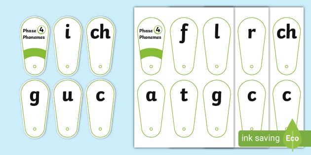 Phase 4 Phonics Phoneme Fans - EYFS - KS1 (teacher made)