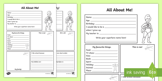 all about me flower writing template english afrikaans