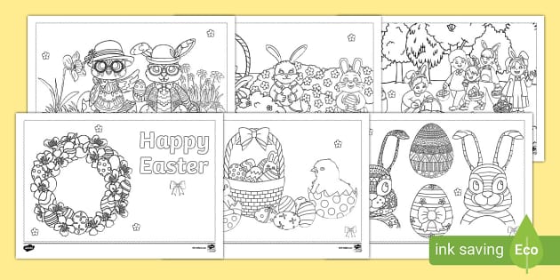 KS1 Colour in Place Mats for the Easter Table (teacher made)