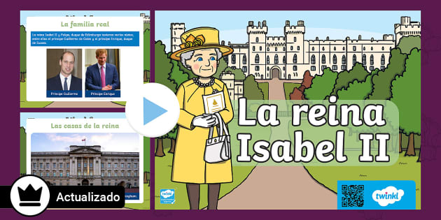 FREE! - PowerPoint: La reina Isabel II (teacher made)