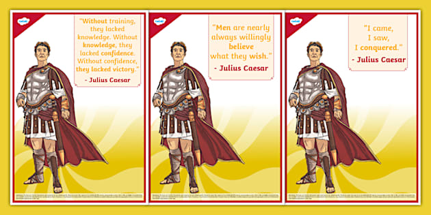 Julius Caesar Sayings Display Poster Pack - Twinkl