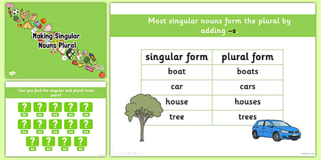 Making Singular Nouns Plural PowerPoint - Twinkl English Grammar