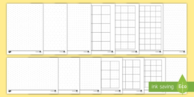 Dotted Paper Worksheet / Worksheets (Teacher-Made) - Twinkl