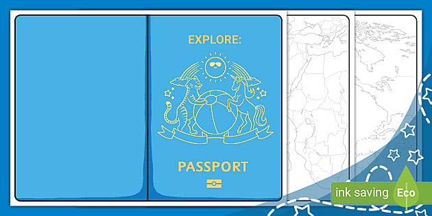 printable passport pages