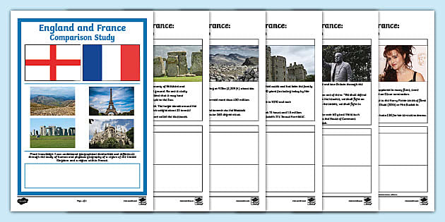 England and France Comparison Study Research Booklet