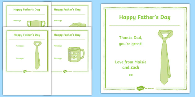 Free and customizable fathers day templates