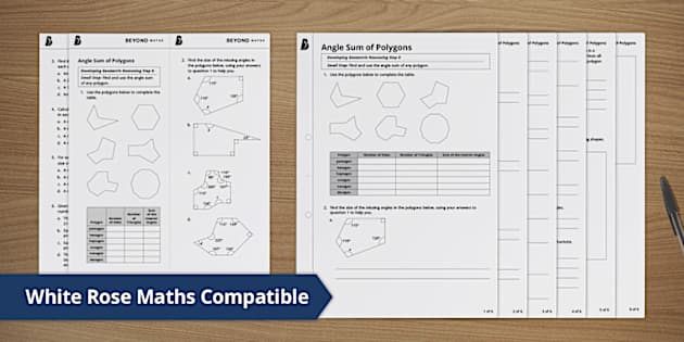 👉 Angle Sum of Polygons (teacher made) - Twinkl