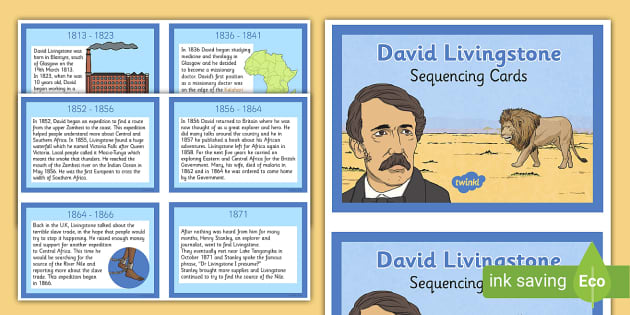 Scottish Significant Individuals David Livingstone Sequencing Cards