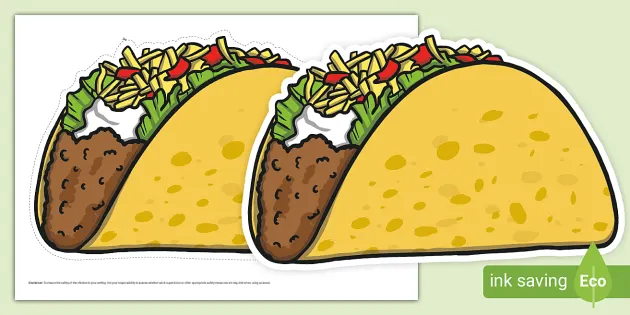 talking taco clipart borders