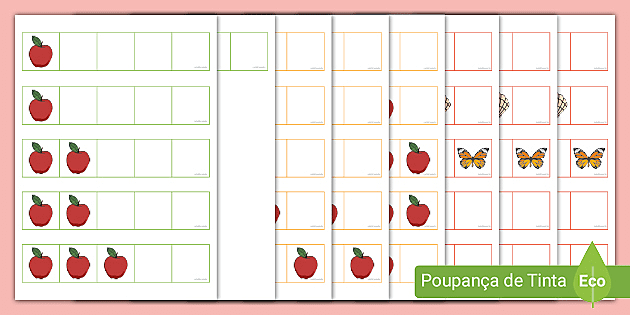 Jogo da Memória Infantil Matemática Números e Quantidades