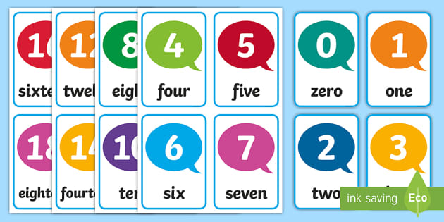 1-20 Flashcards | Classroom Management | Twinkl USA - Twinkl