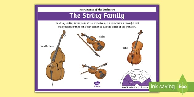 Orchestra Instruments Brass Family Poster (teacher made)