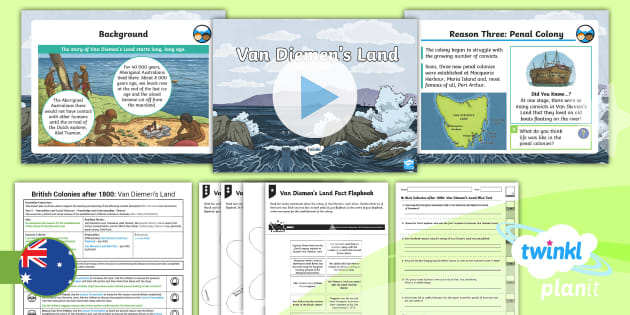 Van Diemen's Land | British Colonies after 1800 - Twinkl