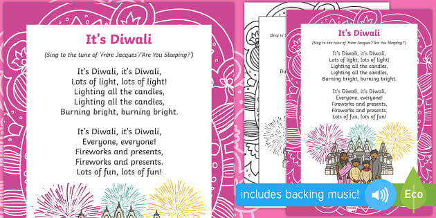 It's Diwali Song | Primary Resources (teacher made)