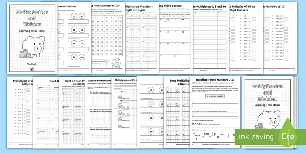 year 5 maths sheets home learning booklet answers