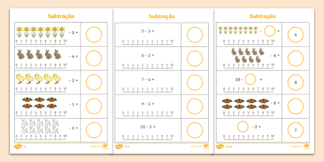 Cálculos simples alfabetização - Recursos de ensino