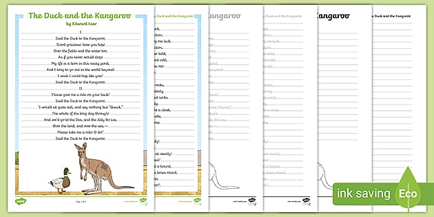 writing-practice-duck-and-the-kangaroo-teacher-made