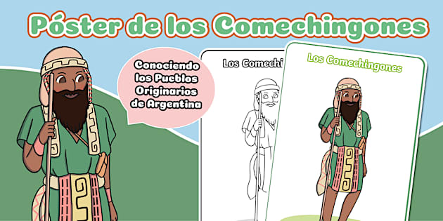 Póster: Comechingones (Pueblo Originarios Argentina)