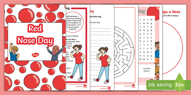 Red Nose Day F 2 Activity Booklet Teacher Made Twinkl