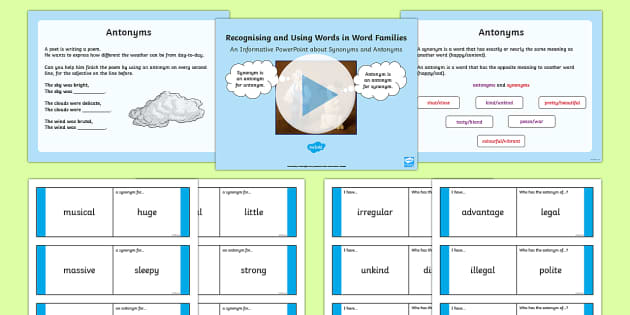 Identifying a Synonym Lesson Plan