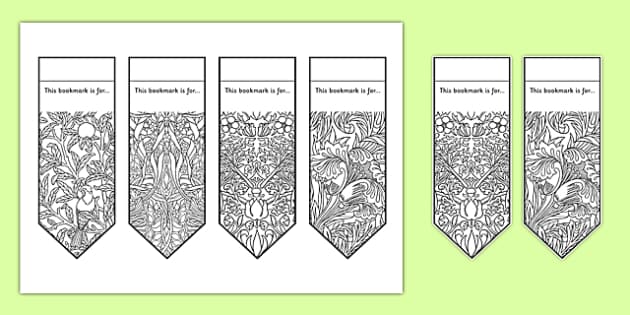 4 Free Printable Winter Coloring Bookmarks - A Peace of Werk By