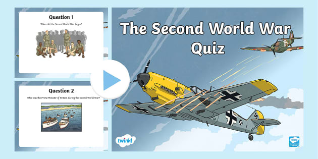 World War 2 Quiz Questions And Answers PowerPoint | History