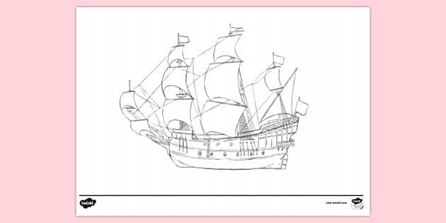 FREE! - Spanish Galleon Colouring Sheet | Colouring Sheets