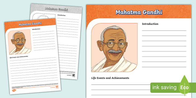 mahatma gandhi biography for class 3