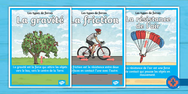 Types Of Forces Display Posters French