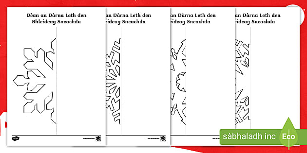 Dèan an Dàrna Leth den Bhleideag Sneachda – Duilleagan-gnìomh